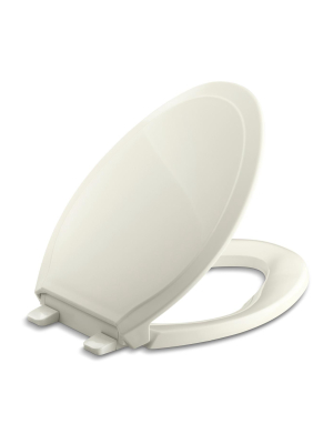 Kohler K-4734 Rutledge Q3 Elongated Closed-front Toilet Seat With Quiet-close Technology