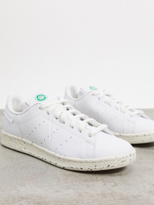 Adidas Originals Clean Classics Sustainable Stan Smith Sneakers In White