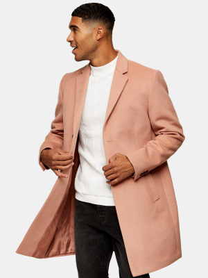 Considered Pink Classic Fit Coat