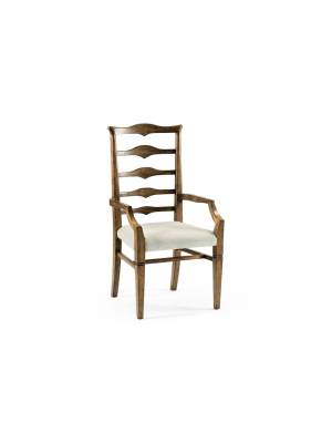 Pompano Ladderback Accent Arm Chair