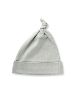 Dove Grey Knotted Hat