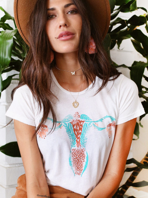 Cuterus Tee - White **20% Proceeds Donated To Planned Parenthood**