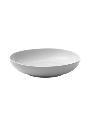 Organic Shaped Low Bowls, White - Set Of 4