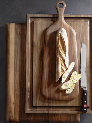 Williams Sonoma Bread Board With Handle, Walnut