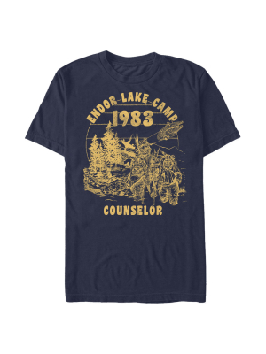 Men's Star Wars Endor Lake Camp Counselor T-shirt