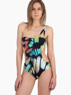 Miss Bikini Luxe 7sins Split One-shoulder One-piece