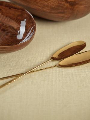 Maize Polished Gold Server Set