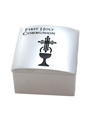 Religious 2.0" First Holy Communion Box Church Chalise Cross - Decorative Boxes