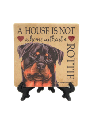 Animal 4.0" Rottweiler- Home Cork Back Coaster Easel Sjt Enterprises - Coasters