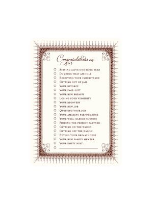 Congratulations Notes