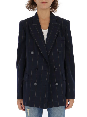 Stella Mccartney Checked Double Vent Blazer