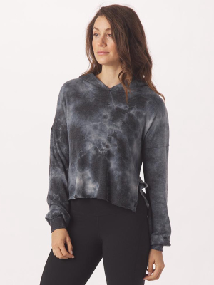 Rush Hoodie: Black Tie-dye