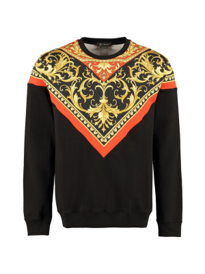 Versace Baroque Printed Crewneck Sweatshirt