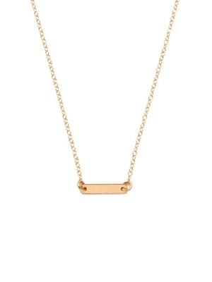 Noura Bar Necklace - Gold