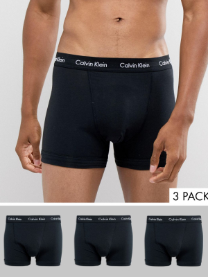 Calvin Klein Cotton Stretch Trunks 3 Pack