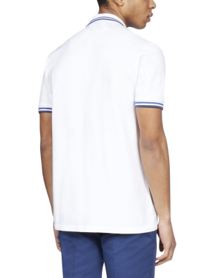 Etro Classic Striped-trim Polo Shirt