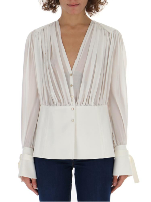 Chloé Sheer Panelled Blouse