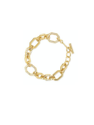 Essential Baguette Inlay Link Bracelet