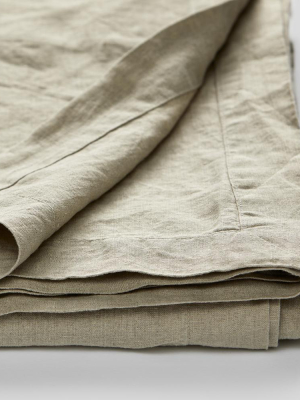 100% Linen Table Cloth In Natural