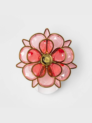 Pink Capiz Petal Geometric Flower Plug-in - Opalhouse™