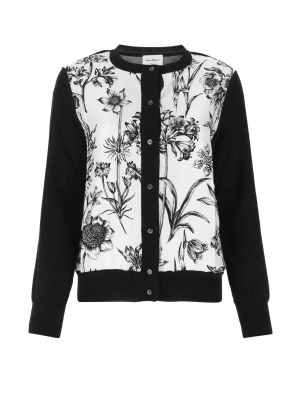 Salvatore Ferragamo Wildflower Print Cardigan