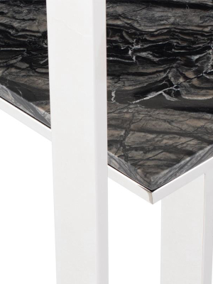 Nuevo Tierra Console Table - Black Wood Vein