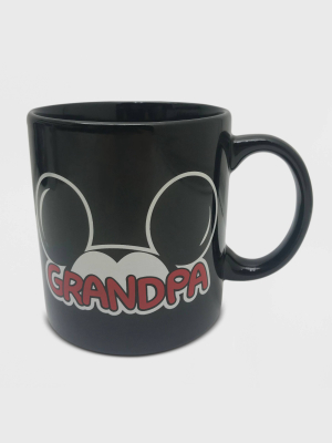 Disney Mickey Mouse 20oz Ceramic Grandpa Mug Black