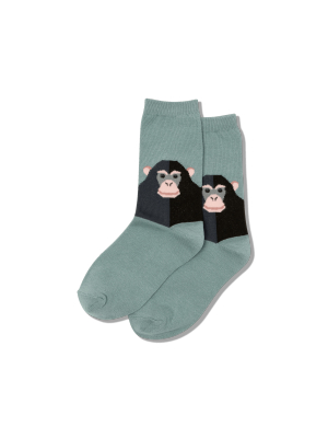 Kid's Monkey Crew Socks