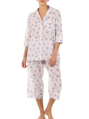 Iggy Pink 3/4 Pj Set