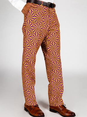 The Mardi Mirage | Illusion Print Party Suit Pants