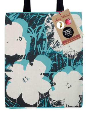 Andy Warhol Poppies Tote With Buttons