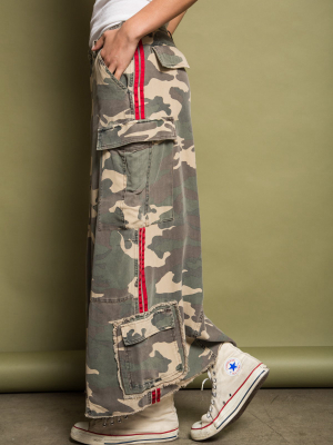 Original Military Long Skirt - Army Camo