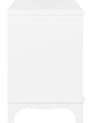 Hamden 3 Drawer Contemporary Nightstand White