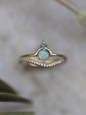 Nestled Opal Ring