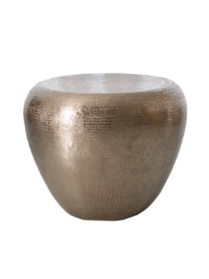 Goa End Table Antique Nickel