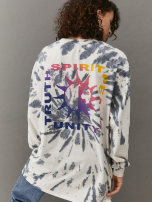 Uo Tie-dye Long Sleeve Tee