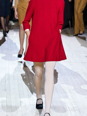 Double Face Wool-blend Swing Dress