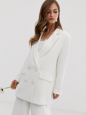 Asos Edition Double Breasted Wedding Jacket