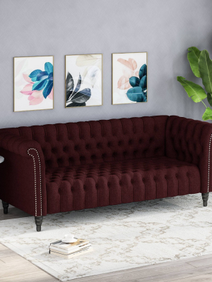 Barneyville Traditional Chesterfield Sofa - Christopher Knight Home