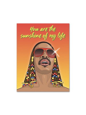 Stevie Wonder Sunshine Greeting Card