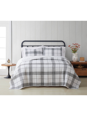 Cottage Classics Cottage Plaid Quilt Set