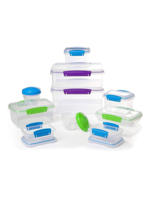 Sistema Klip It Accents 18pc Food Storage Container Set Light Blue