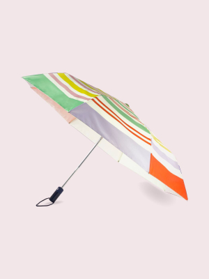 Rainbow Stripe Travel Umbrella