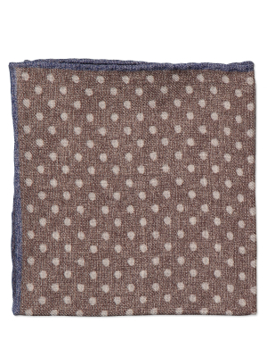 Wool Pocket Square Tan