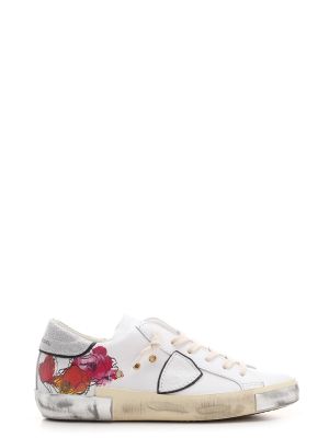 Philippe Model Prsx Veau Fleurs Low-top Sneakers