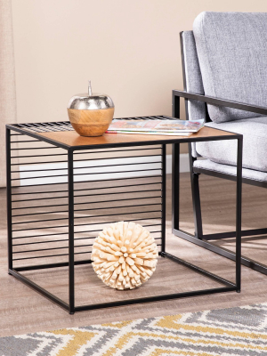 Klinread End Table Brown/black - Aiden Lane