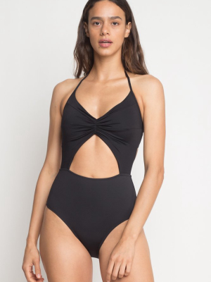 Flora Maillot In Onyx