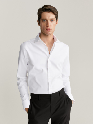 Slim Fit Tailored Cotton Shirt