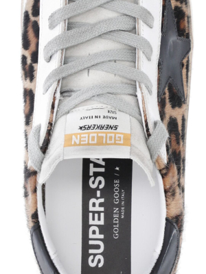 Golden Goose Deluxe Brand Super-star Leopard Print Sneakers