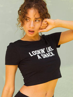 Lookin' Like A Snack [women's Crop Tee]